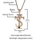 Hip-Hop TS Cross Pendant