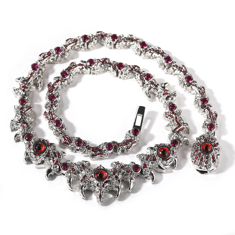Spiky Parasite Red-Eyed Thorn Necklace
