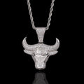 Bull Head Diamond Hip Hop Pendant