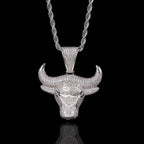 Bull Head Diamond Hip Hop Pendant