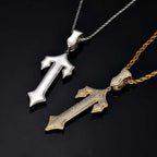Iced Out Cross Zircon Pendant