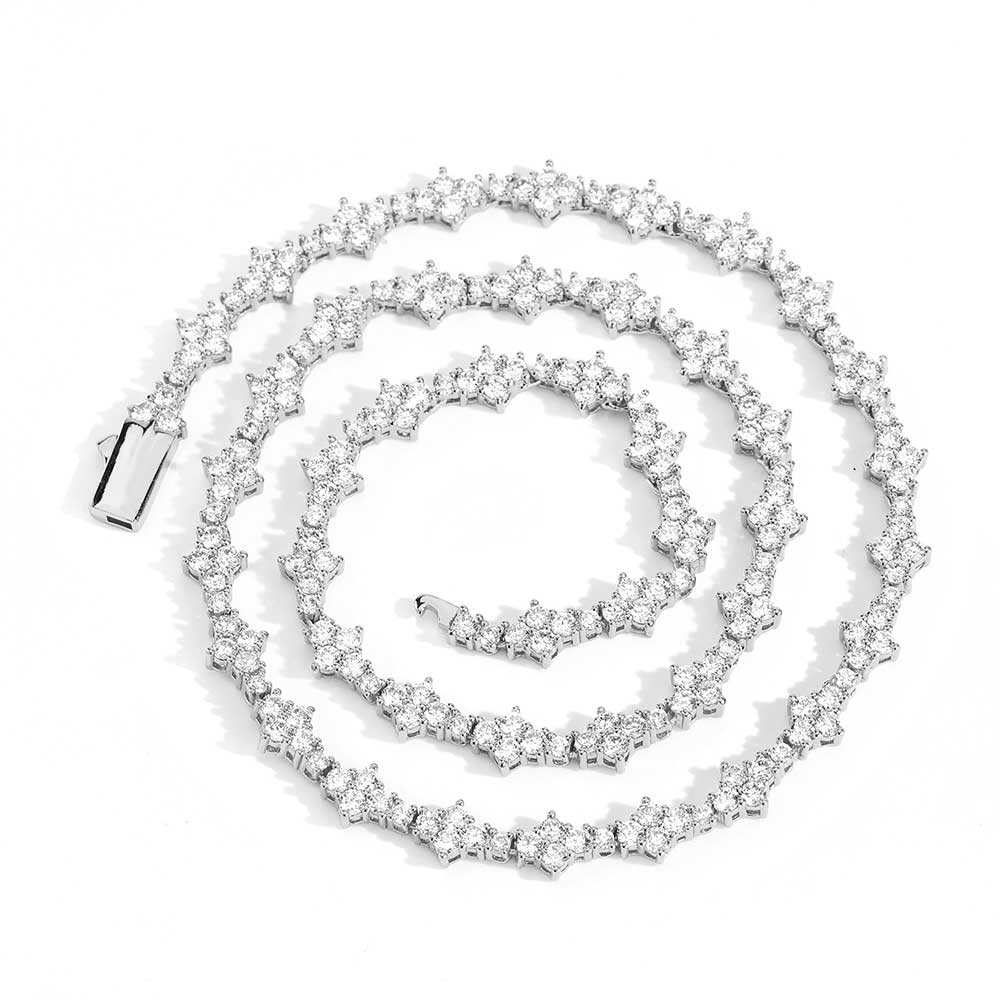 Women 6.5mm Spring Buckle Airplane Tennis Chain