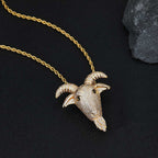 Goat Head Hip Hop Pendant Necklace