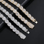 Clustered 10mm Tennis Chain