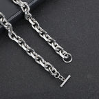 Stainless Steel Cross Chain O-shaped Hip-Hop Necklace