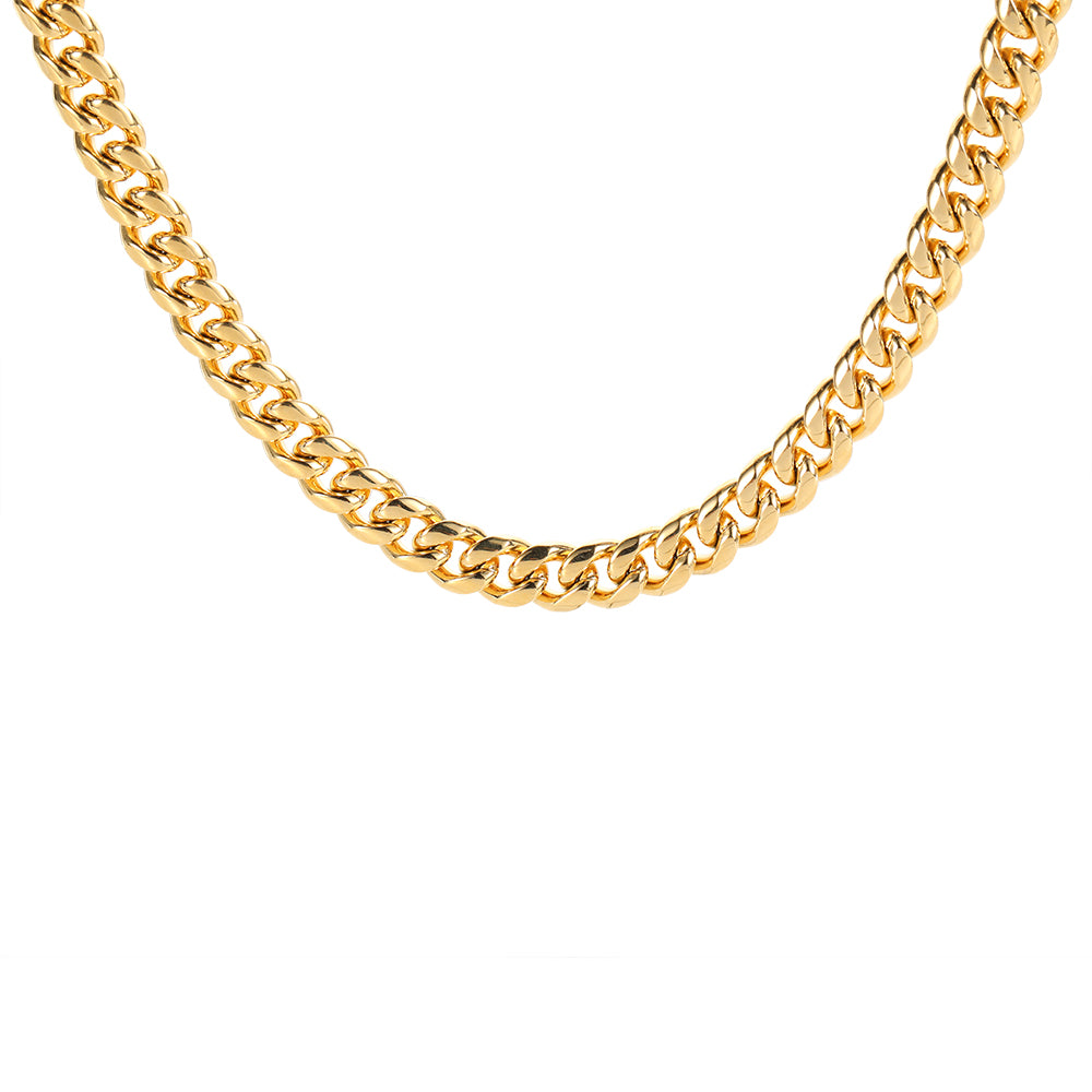 Women 8mm Stainless Steel Cuban Necklace