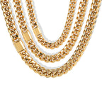 8mm Stainless Steel Cuban Necklace