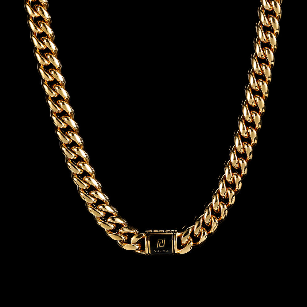 Women 10mm Stainless Steel Cuban Necklace