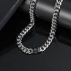 8mm Stainless Steel Cuban Necklace