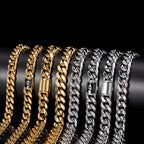 10mm Stainless Steel Cuban Necklace