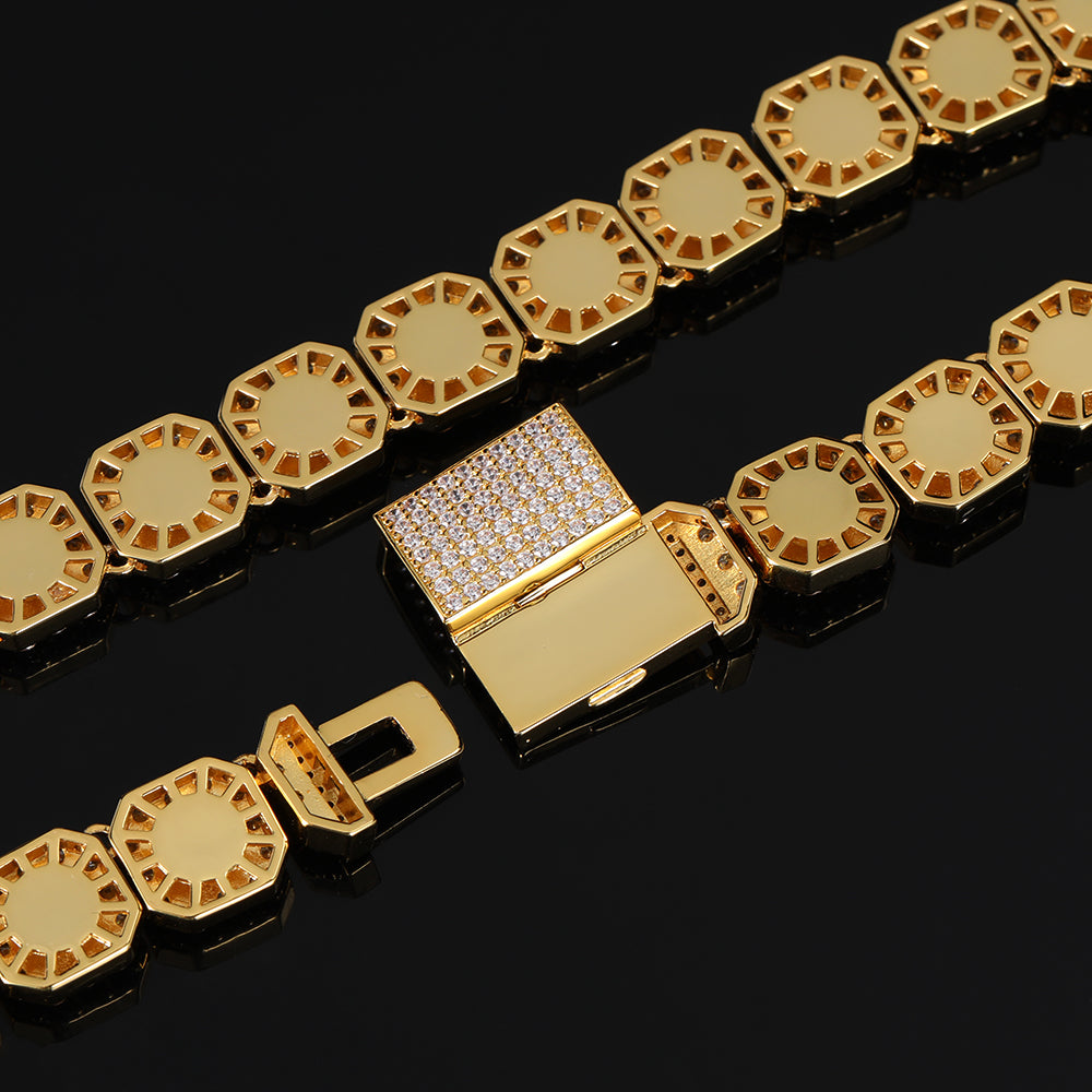Clustered 10mm Tennis Chain