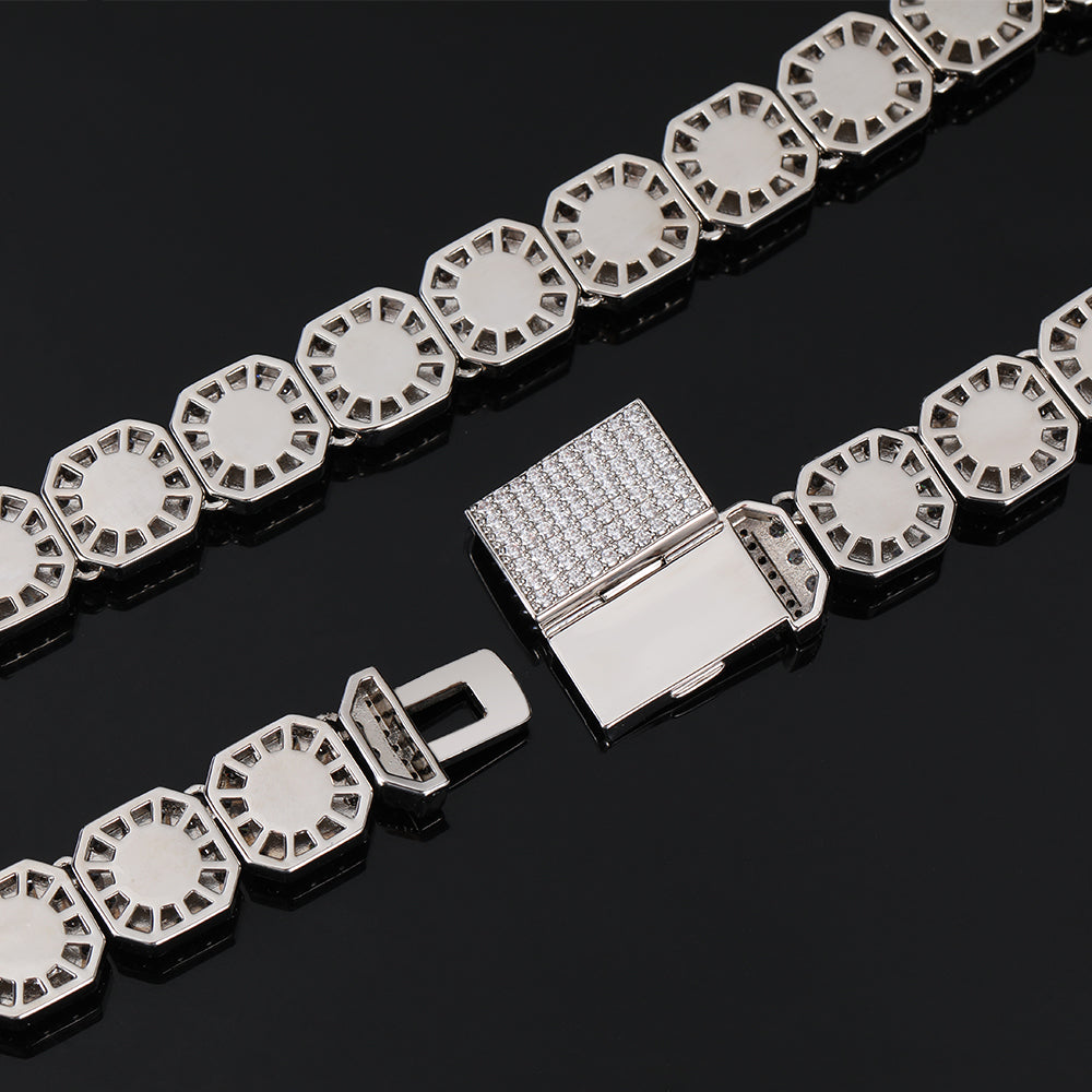 Clustered 10mm Tennis Chain