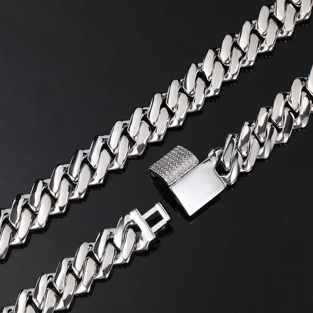 14mm Iced Prong Cuban Chain