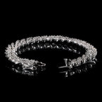 14mm 2-Row Iced Prong Cuban Chain Bracelets