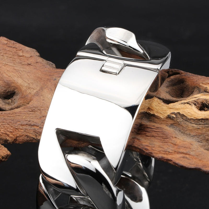 31mm Stainless Steel Cuban Bracelet
