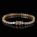 5mm AAA CZ Hip Hop Clustered Tennis Chain Clustered Bracelets